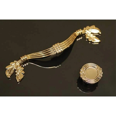 WPO.744Y.000.M00G3 Ручка-кнопка мебельная, бронза металлик