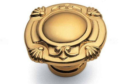 Мебельная ручка-кнопка Salice Paolo Leonardo золото французское 430 C