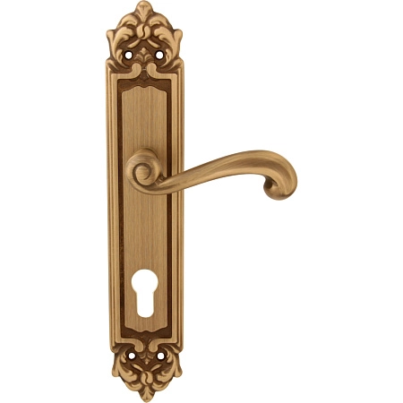 Дверные ручки на планке Melodia 131/229 Cyl Ricco Матовая бронза