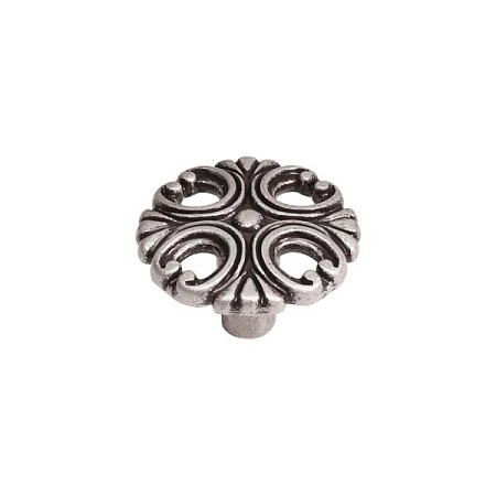 WPO.821Y.000.M00E8 Ручка-кнопка мебельная, старое серебро с блеском