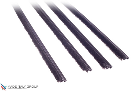 Щетка контурная врезная (1 шт.) Black 2150мм черный