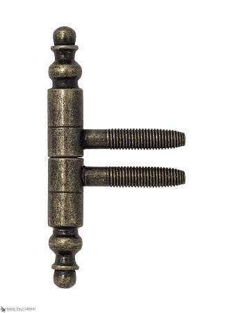 2551DDD.01 Петля мебельная ввертная La Florida Ø9 с декоративной пешкой античная бронза (13 kg)