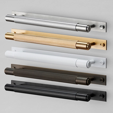 Мебельная ручка-скоба Buster + Punch PULL BAR PLATE 200 мм затемнённая бронза