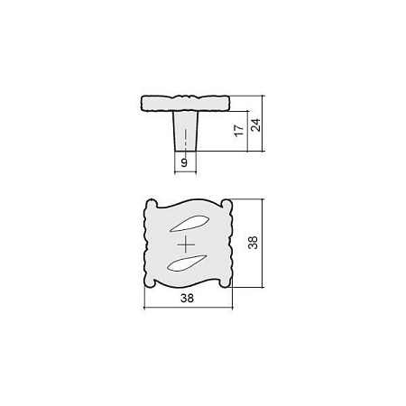 WPO.741Y.000.M00G4 Ручка-кнопка мебельная, жемчуг