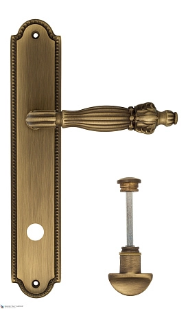 Дверные ручки Venezia OLIMPO WC-2 на планке PL98 матовая бронза