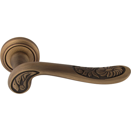 Дверная ручка на розетке Melodia 285V Daisy Матовая бронза