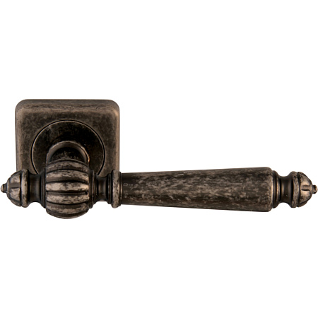 Дверная ручка на розетке 235 Z1 Mirella Античное серебро
