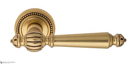 Дверные ручки Venezia PELLESTRINA D3 французское золото + коричневый