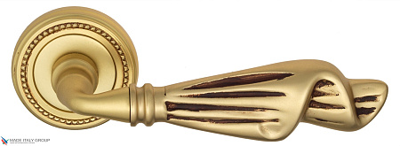 Дверные ручки Venezia OPERA D3 французское золото + коричневый