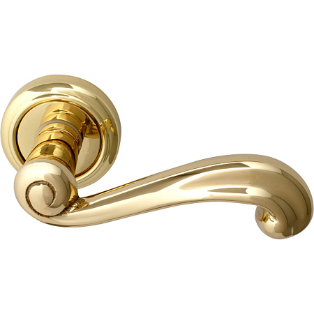 Дверная ручка на розетке Melodia 131 V Ricco Полированная латунь Дверная ручка на розетке Melodia 131 V Ricco Полированная латунь