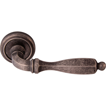 Дверная ручка на розетке 298 V Camilla Античное серебро