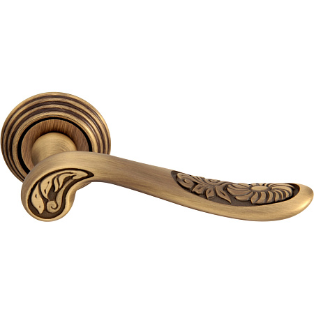 Дверная ручка на розетке Melodia 285P Daisy Матовая бронза