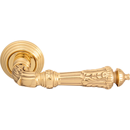 Дверная ручка на розетке Melodia 292 P Samantha Полированная латунь