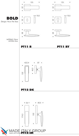 Дверные ручки Colombo Bold PT11RSB-CM матовый хром